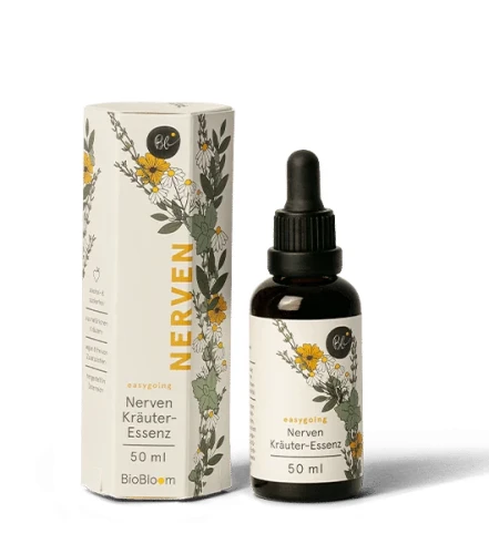 BioBloom easygoing 50 ml – esencja ziołowa wspierająca układ nerwowy. 5 ekstraktów roślinnych i witamina B6