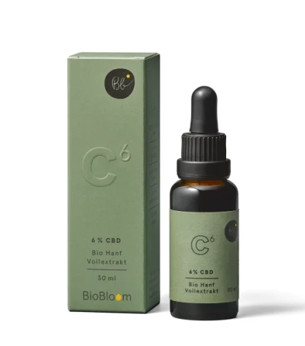 BioBloom Olejek CBD 6% w butelce 30 ml z pipetą – pełne spektrum kannabinoidów