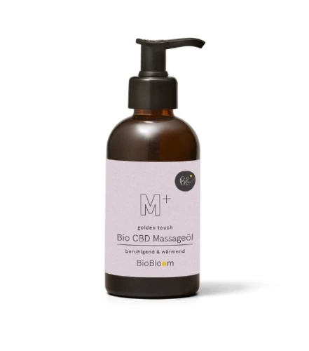 BioBloom Golden Touch – bio olejek do masażu z CBD, rozgrzewający, 200 ml